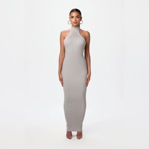 Naked Wardrobe Halter Rib Maxi Dress Women’s Size Extra Large‎